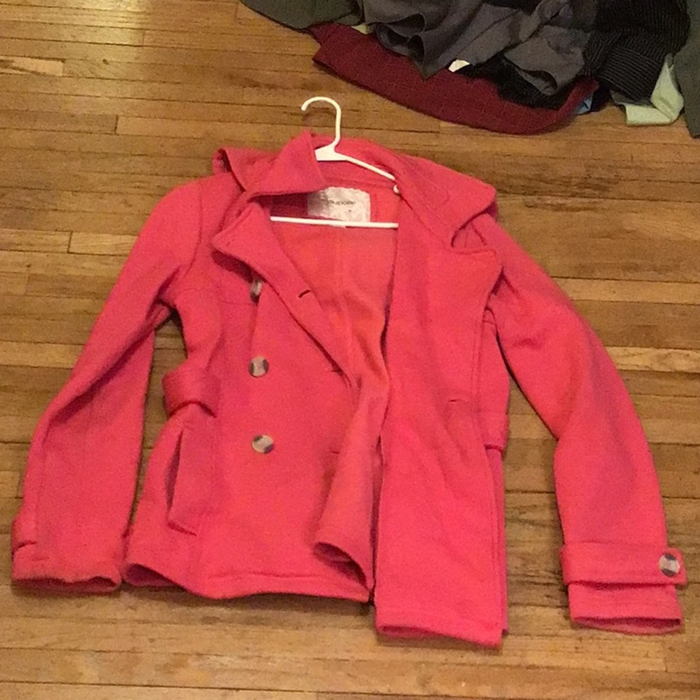 Pink Button up coat